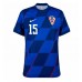 Camiseta Croacia Mario Pasalic #15 Visitante Equipación Eurocopa 2024 manga corta